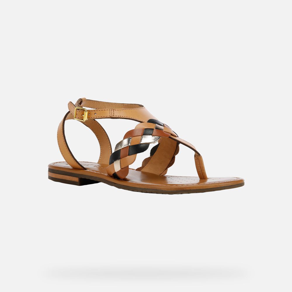 Sandalias Geox Senhora Marrom - Sozy - GKUAZ1067